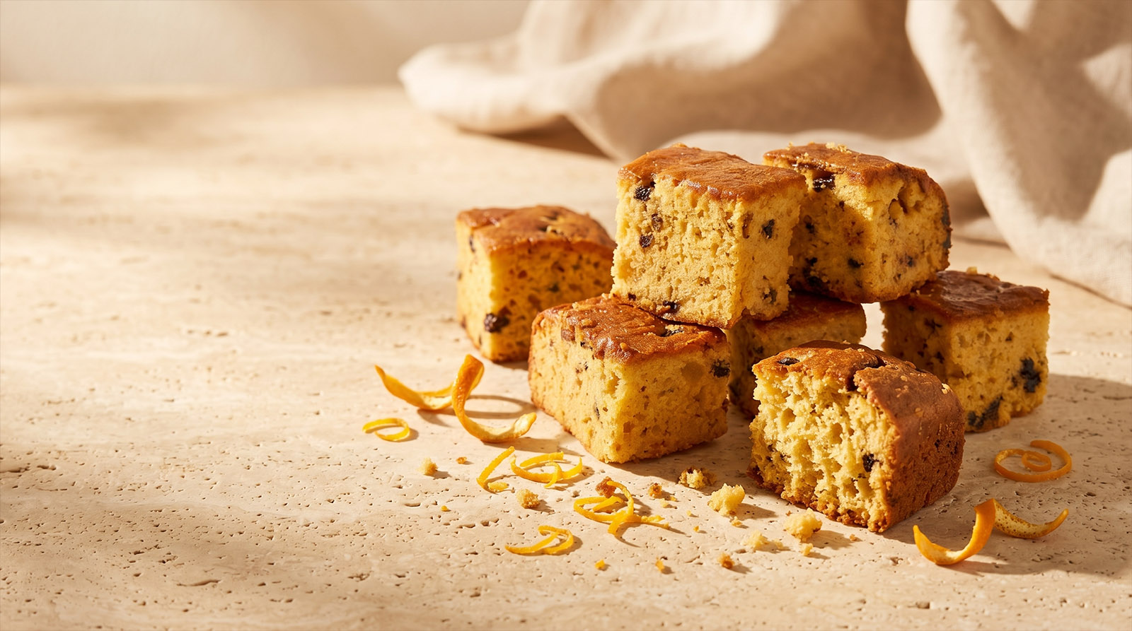 Soft Orange Cake with Chocolate Pieces