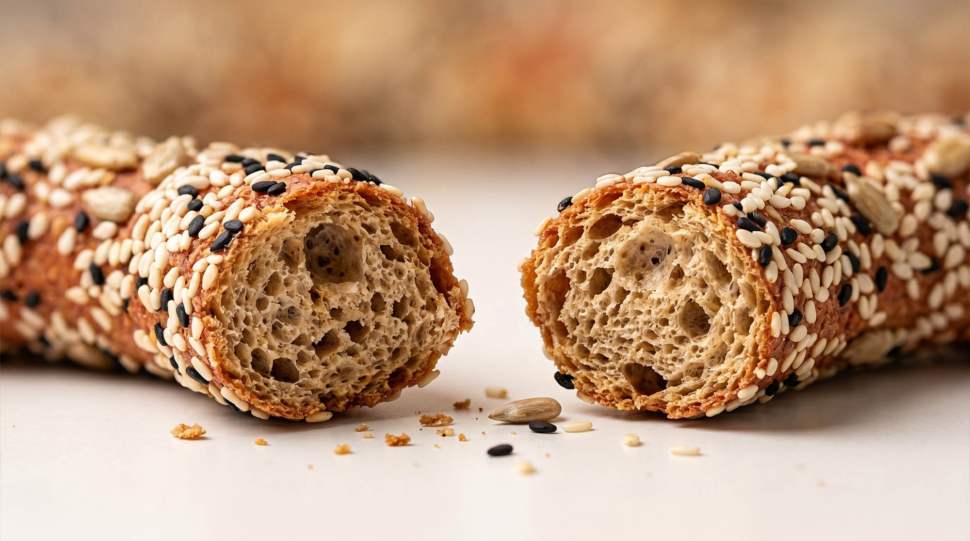 Kourkoulos Beetroot Bread Rings close-up