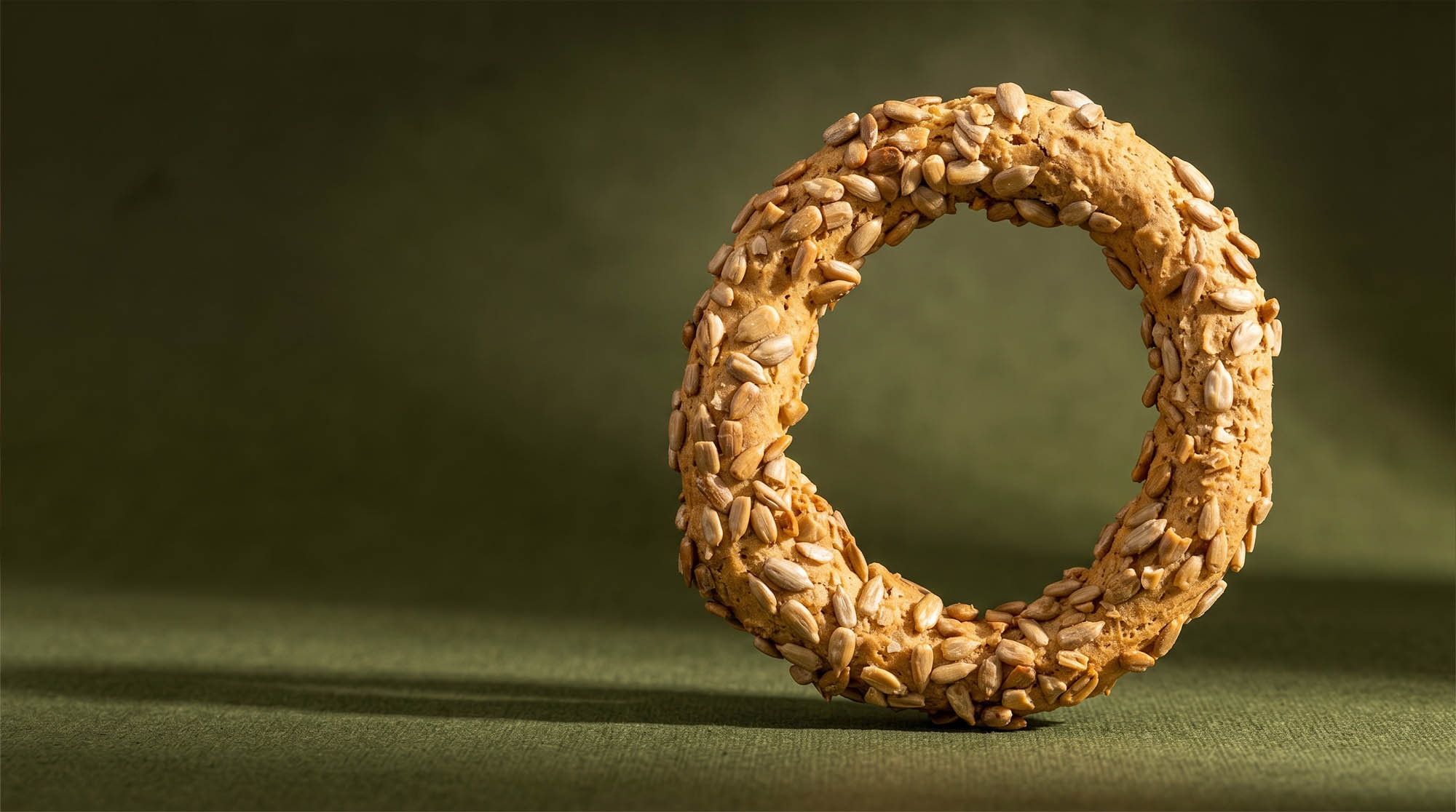 Kourkoulos Seed Bread Rings close-up