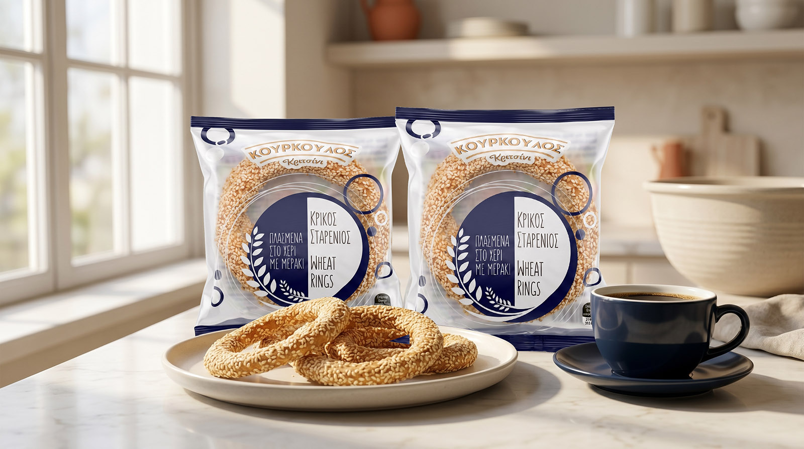 Kourkoulos Wheat Bread Rings
