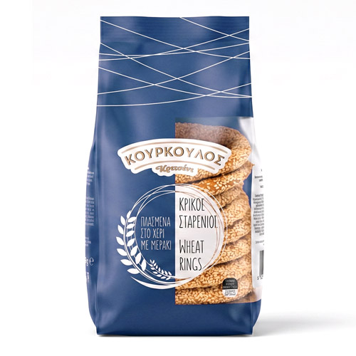 Kourkoulos Wheat Bread Rings 290g