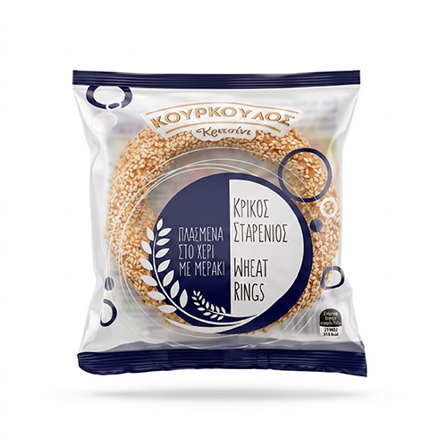 Kourkoulos Wheat Bread Rings 90g