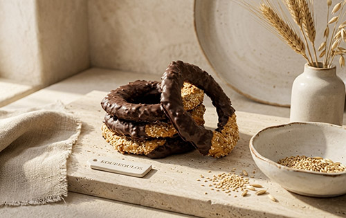 Multigrain Bread Rings with Chocolate