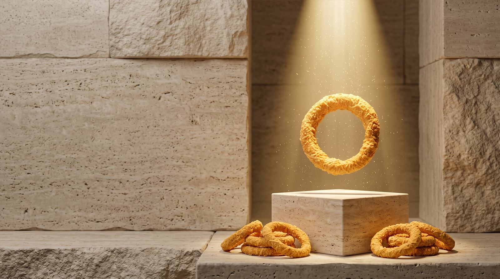 Cheese Bread Rings on the table