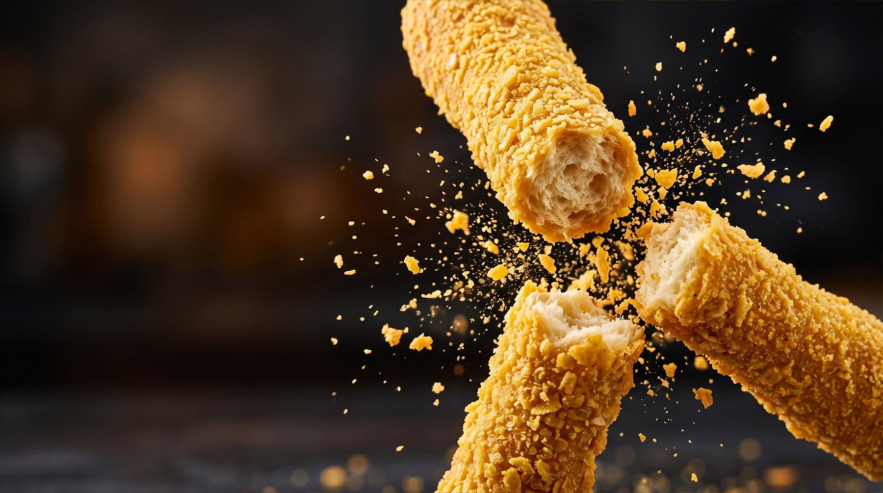 Corn Breadsticks with Corn Flakes Kourkoulos