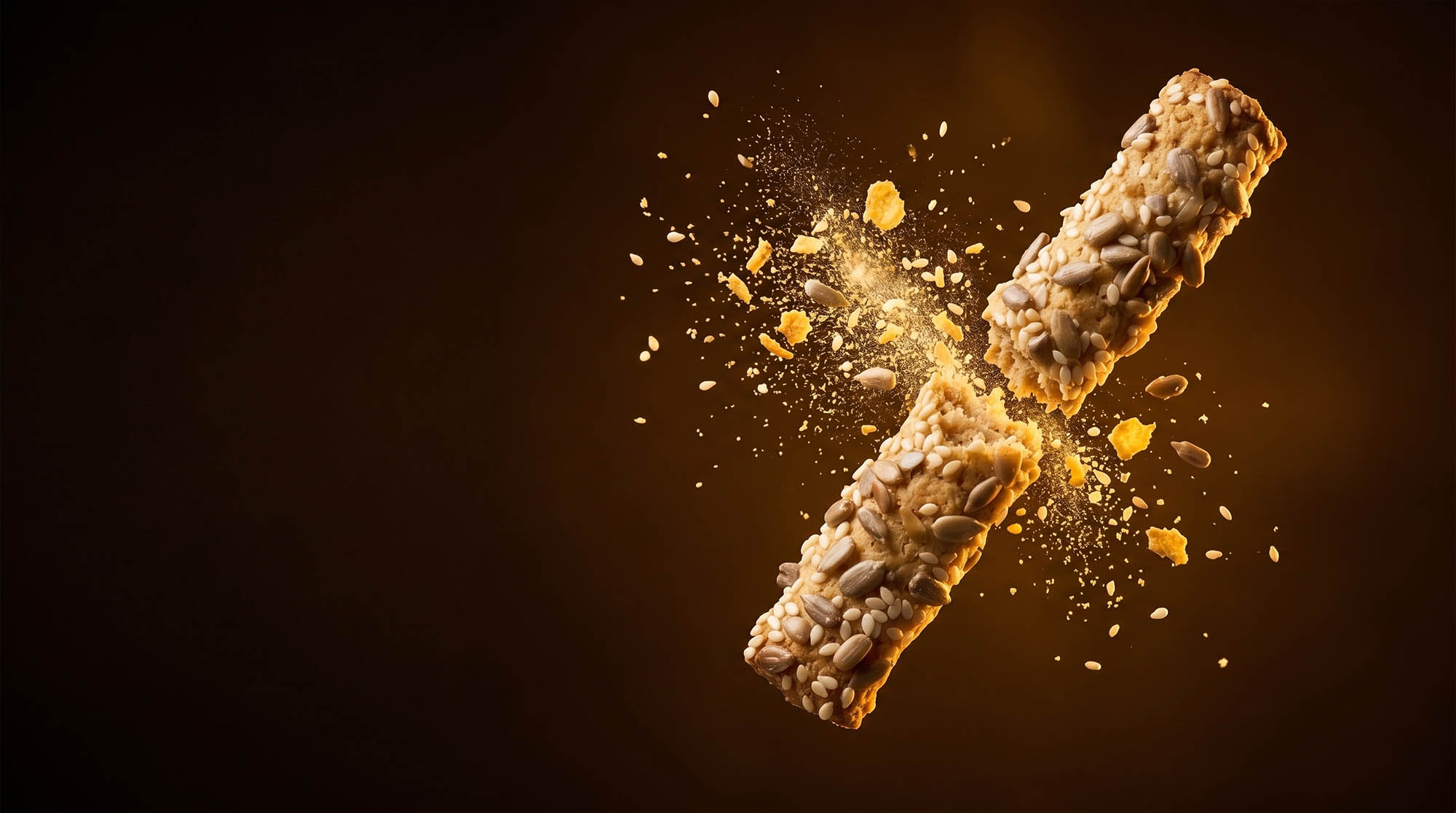 Corn Breadsticks with sunflower seeds and sesame