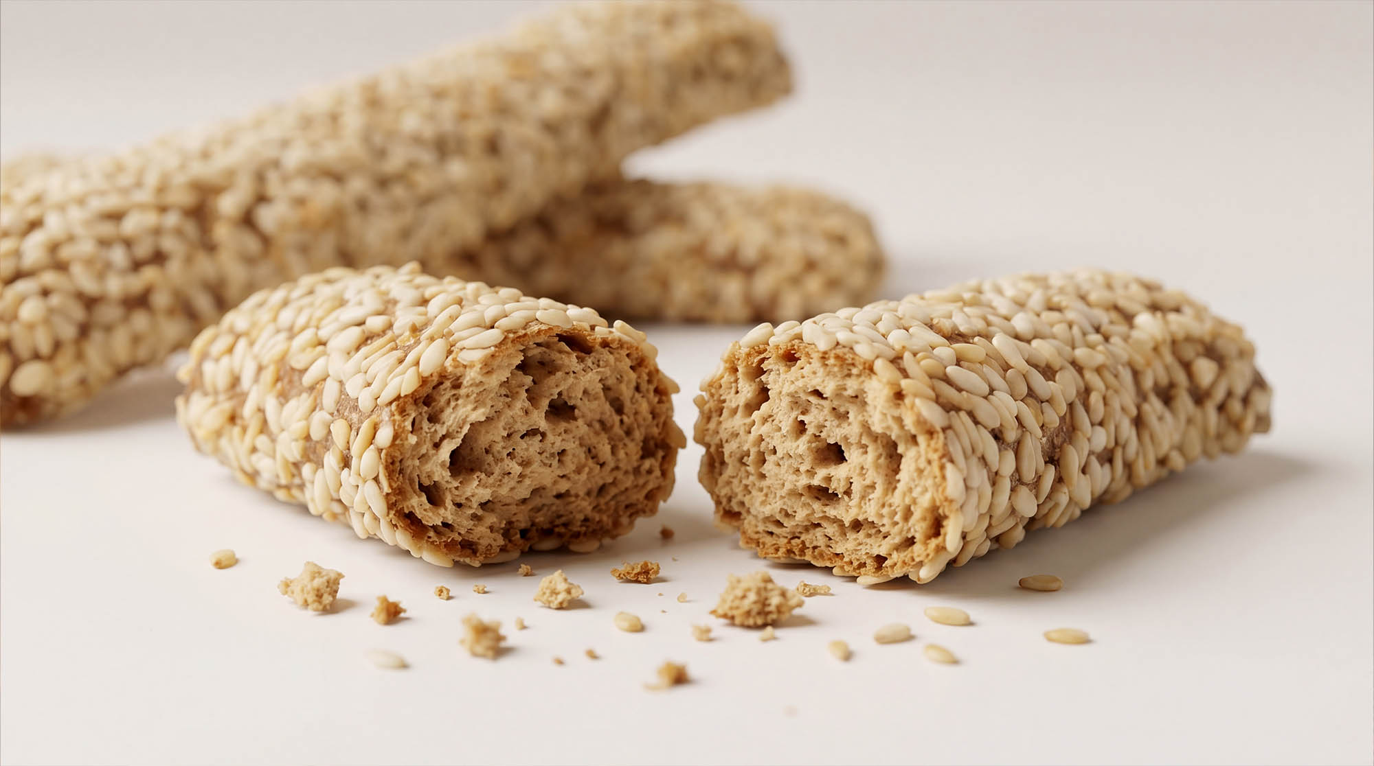 Whole Wheat Breadsticks close up