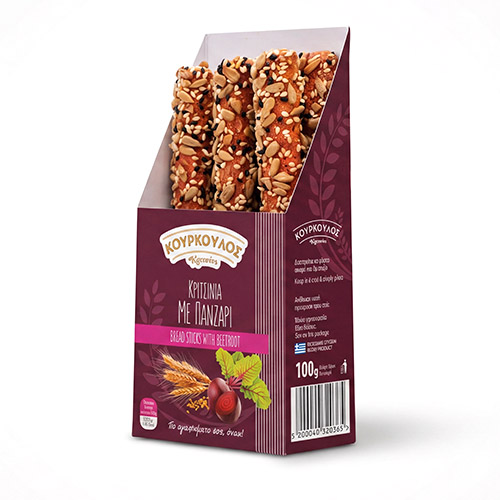 Kourkoulos Beetroot Breadsticks 100g