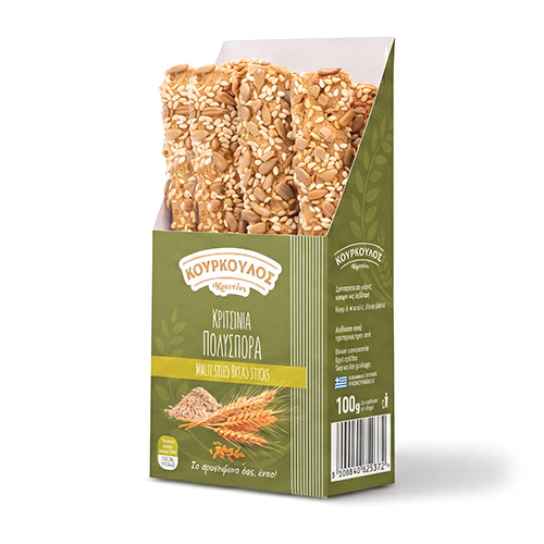 Kourkoulos Multiseed Breadsticks 130g