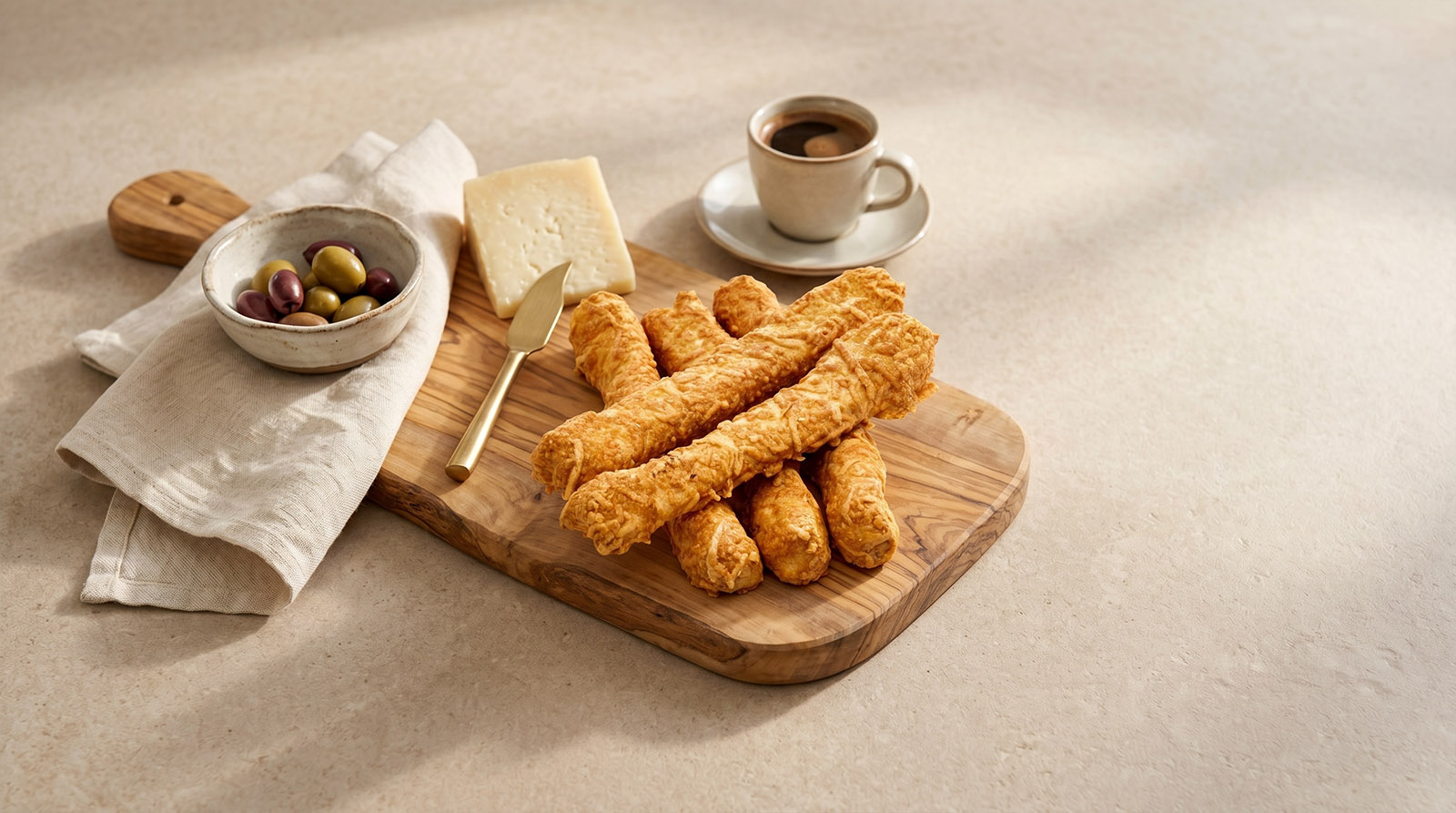 Cheese Breadsticks close-up