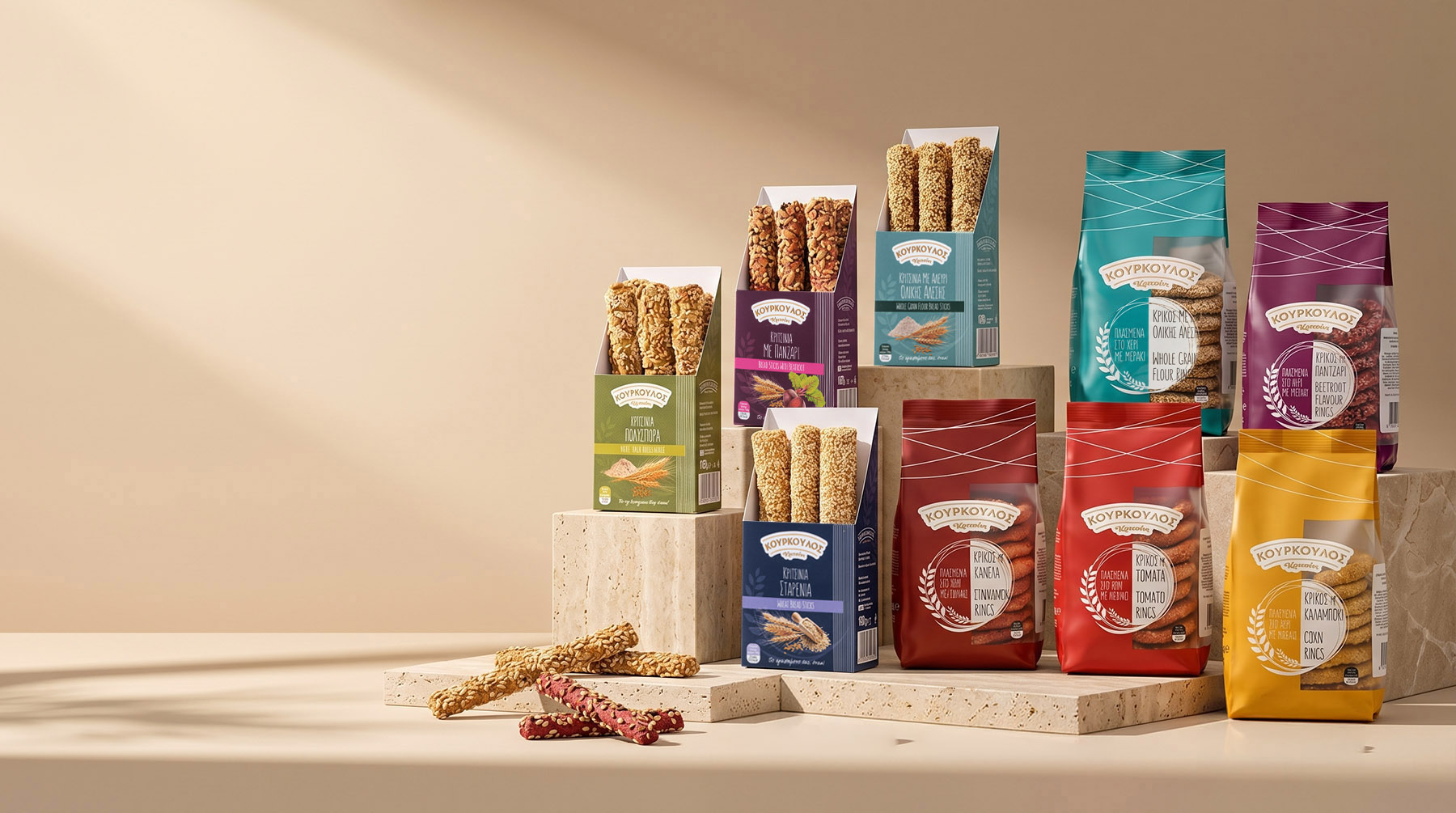 Kourkoulos packaging for partnerships and professional distribution