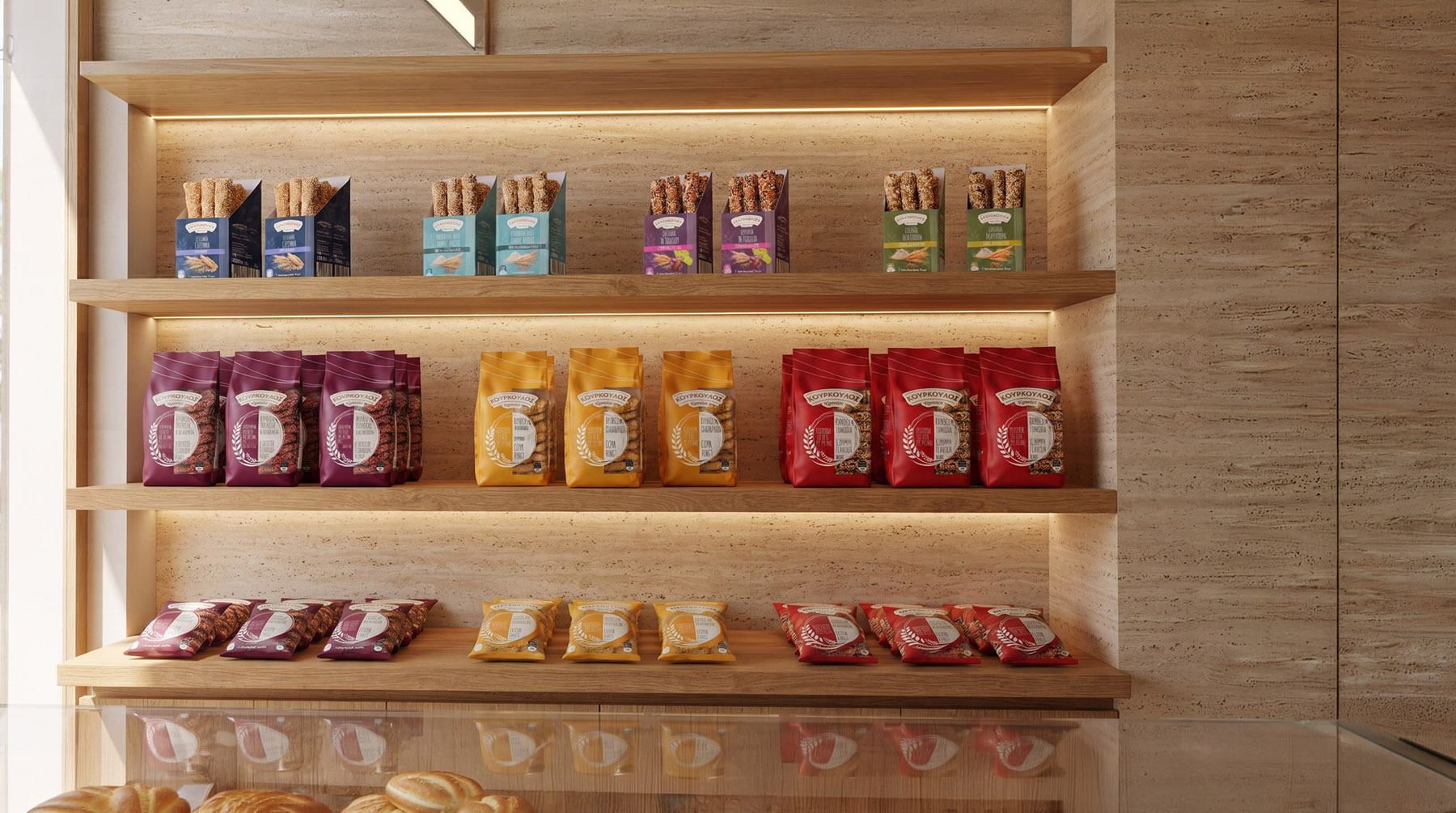 Kourkoulos packaging family